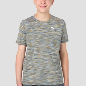 Boys Trail T-Shirt - Grey/Blue/Orange