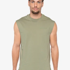 CUT OFF ACTIVE TERRY - FROSTY GREEN