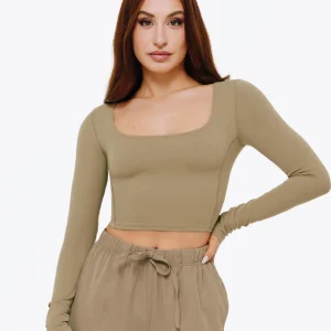 Top Square Manches Longues - Deep Sand