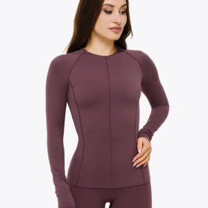 Top Power Manches Longues - Dark Cherry