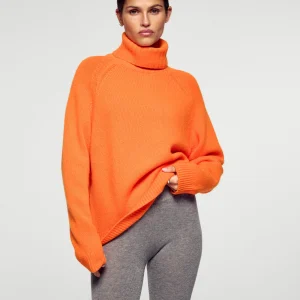 Pull Col Roulé Oversize (H25 / FEMME / Golden Orange)