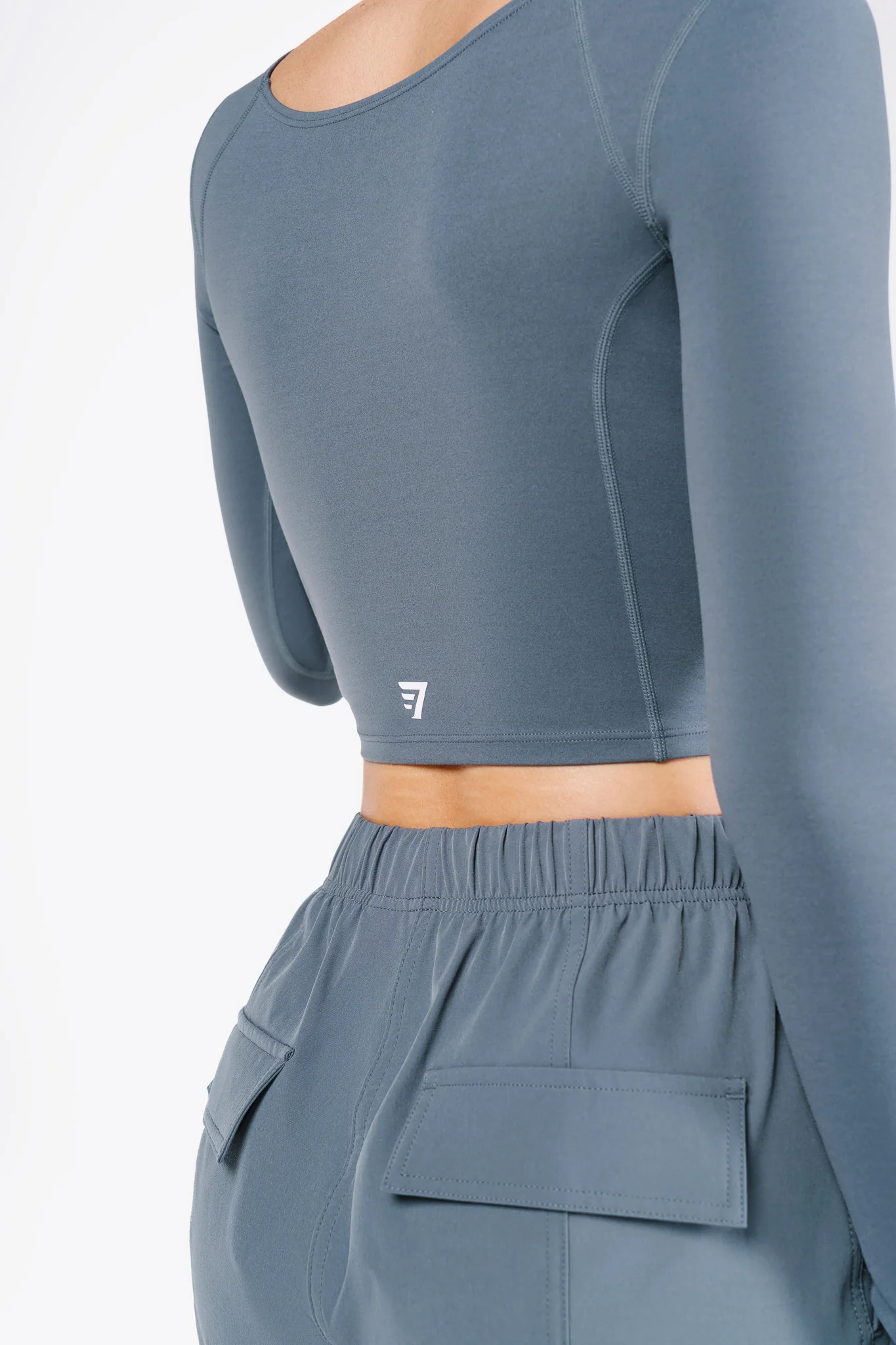 Top Square Manches Longues - Blue Fog – Image 5