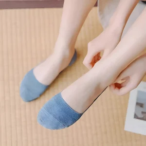 5 paires de chaussettes de cheville colorées pour femmes