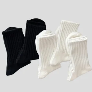 5 Paires de Chaussettes Noir-Gris-Blanc