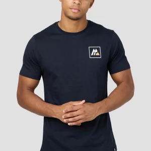 M Box T-Shirt - Midnight Blue/Ice Tango