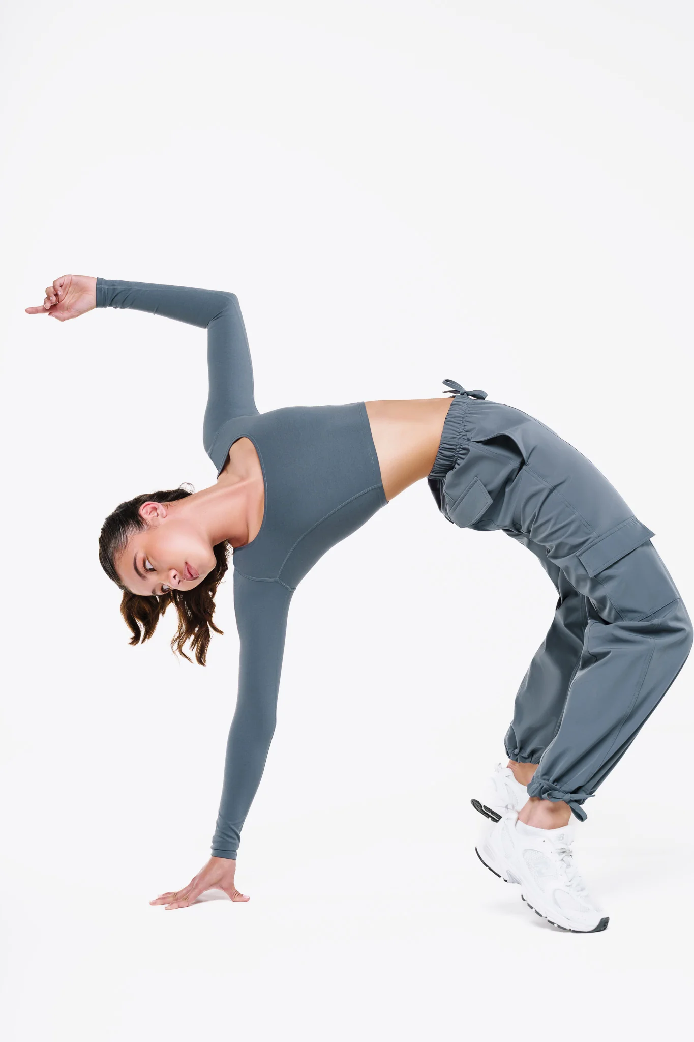 Top Square Manches Longues - Blue Fog – Image 8