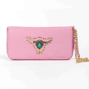 Grand portefeuille rose