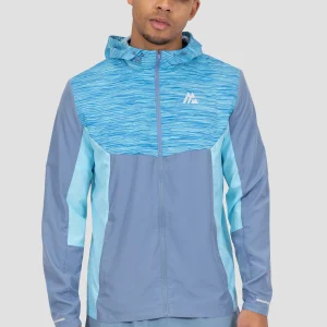 Trail Windbreaker - Slate Blue/Neon Blue Multi