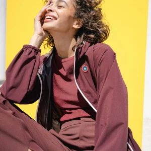 AMELOT COUPE-VENT IMPERMEABLE PRUNE