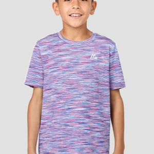 Boys Trail T-Shirt - Blue/Pink/White
