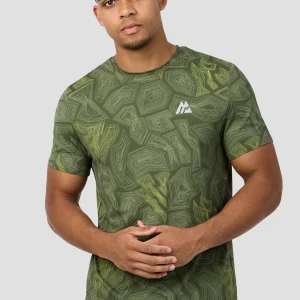 Geo M Print T-Shirt - Elm