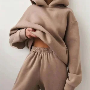 Ensemble de survêtement ample et confortable avec capuche