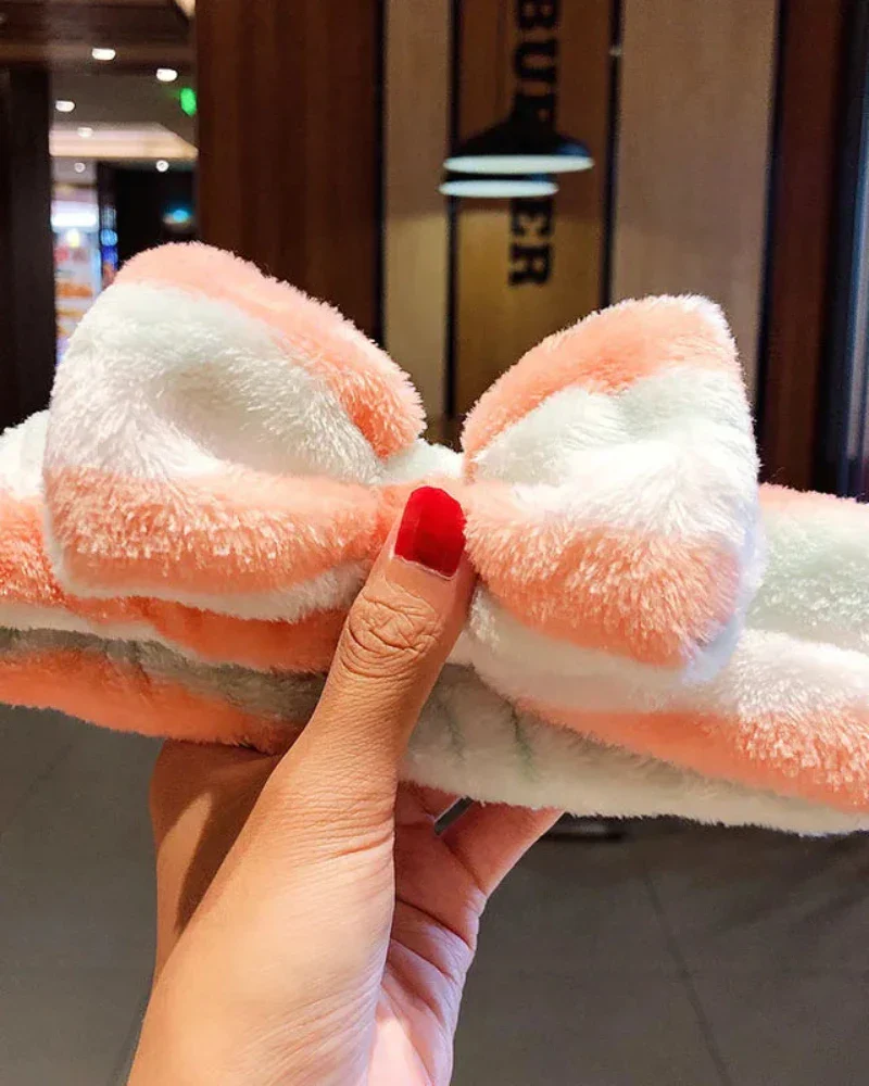 Bandeau en peluche avec nœud – Image 2