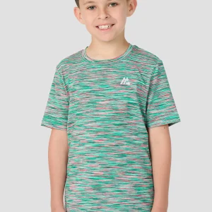 Boys Trail T-Shirt - Teal/Pink/White