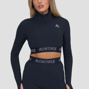 Icon 1/4 Zip - Midnight Blue