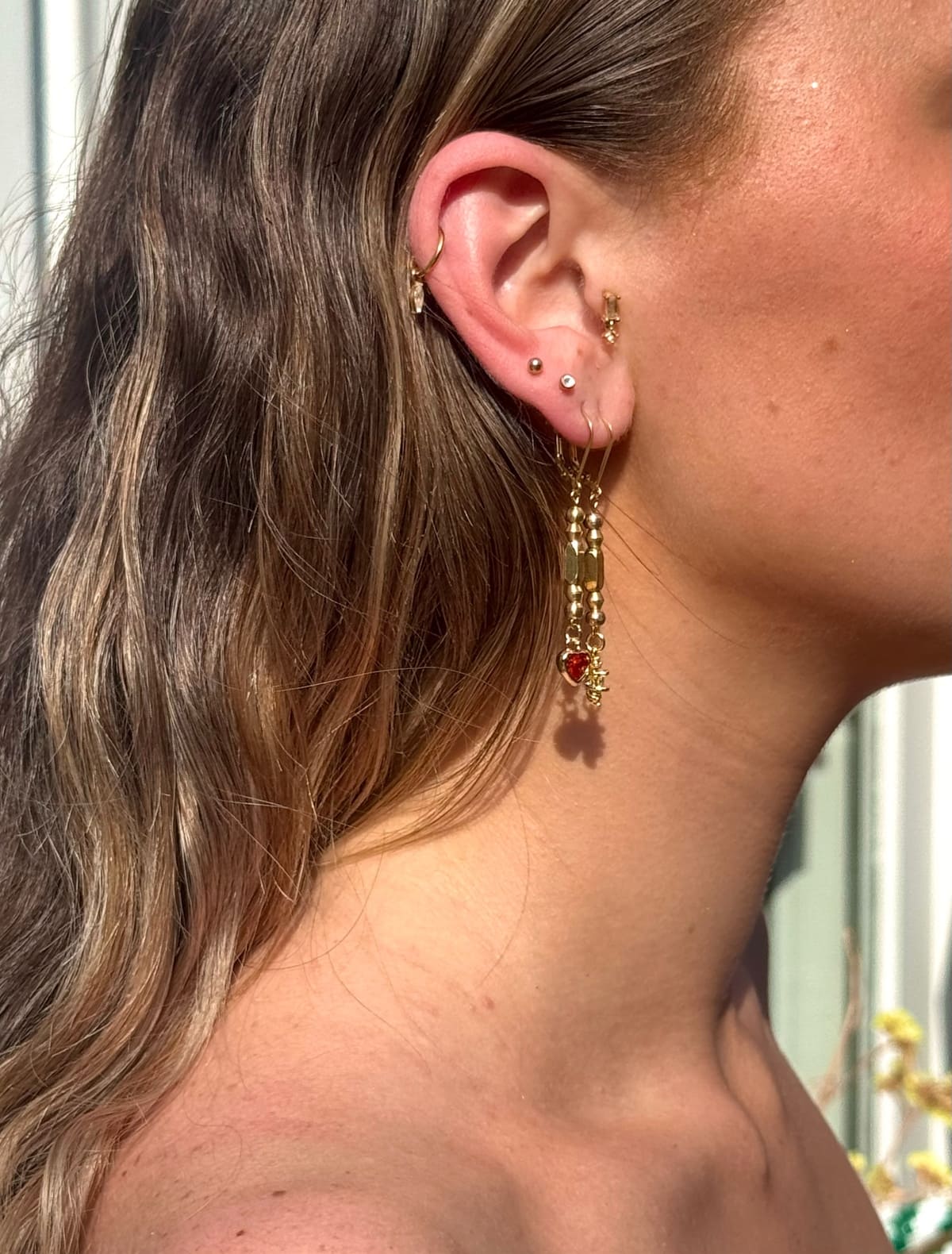 KHARMARI BOUCLE DOREILLE LOVE STORY ORANGE 2 – Image 2