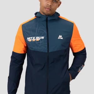 MTX Run City Amsterdam Jacket - Midnight Blue/Naval/Fiery Orange