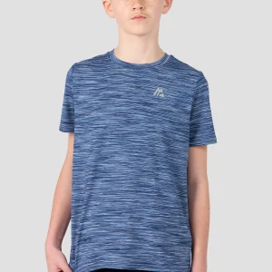 Boys Trail T-Shirt  - Navy/Charcoal Blue Multi