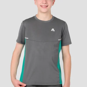 Boys Vortex T-Shirt - Cement Grey/Atlas