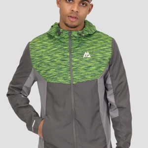 Trail Windbreaker - Grey/Green/Black