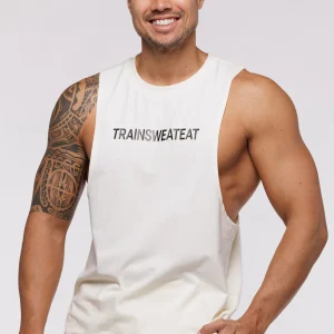 DEBARDEUR DROP ARM RELAXED - CRÈME