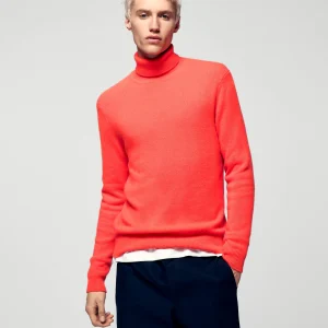 Pull Col Roulé Épais (H25 / HOMME / Cosmic Orange)