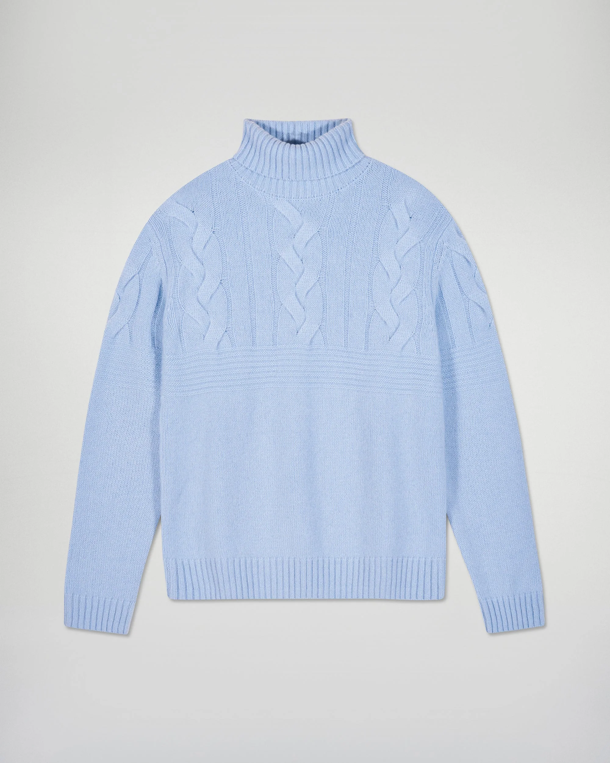 Pull Col Roulé Torsades (H25 / HOMME / Smooth Blue) – Image 5