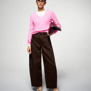 Pull Col V (H25 / FEMME / Fantasy Pink)