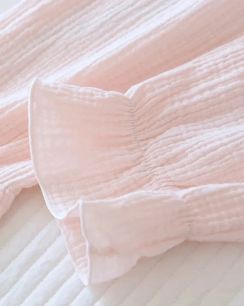 Pantalons longs en mousseline avec volants – Image 2