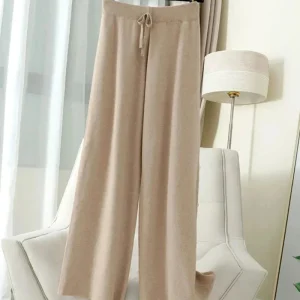 Pantalons doux à jambes larges