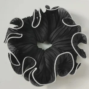 Grande chouchou pour cheveux avec coutures contrastées