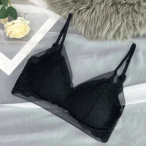 Soutien-gorge bralette doux avec dentelle et mesh