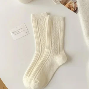 Chaussettes longues et chaudes à motif