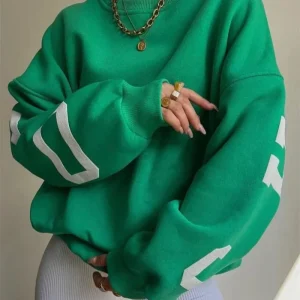 Sweat-shirt oversize à col rond