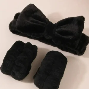 Ensemble de bandeaux moelleux pour la tête et les poignets