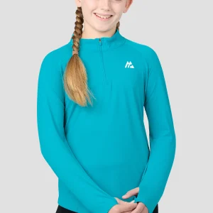 Girls Energy 1/4 Zip - Pacific