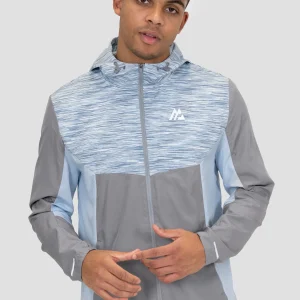 Trail Windbreaker - Grey/White/Blue