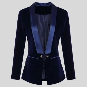 Veste Tailleur Femme Velours