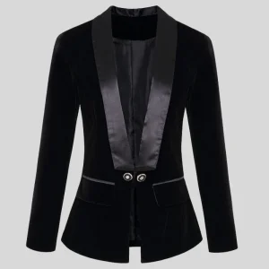 Veste Tailleur Velours Femme