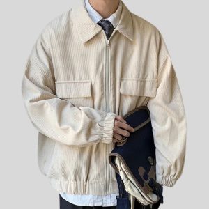 Veste Velours Cotelé Homme Beige
