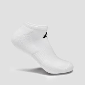 MTX No Show Socks 3 Pack - White/Black