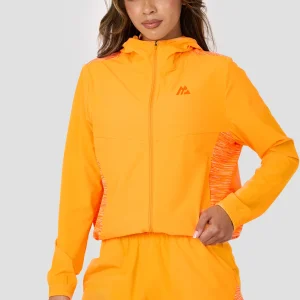 Women's Trail Windbreaker - Tangerine/White