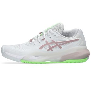 CHAUSSURES ASICS FEMME GEL RESOLUTION X TOUTES SURFACES - WHITE/MORGANITE