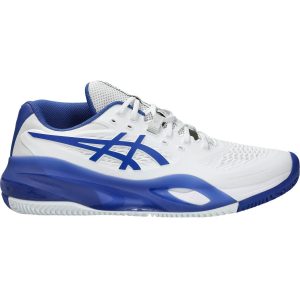 CHAUSSURES ASICS GEL RESOLUTION X BLUE/WHITE TERRE BATTUE