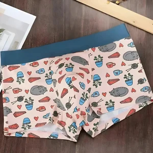 4 pack de boxers pour hommes avec des motifs pastel
