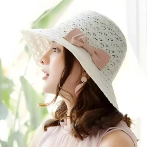 Chapeau de plage avec nœud