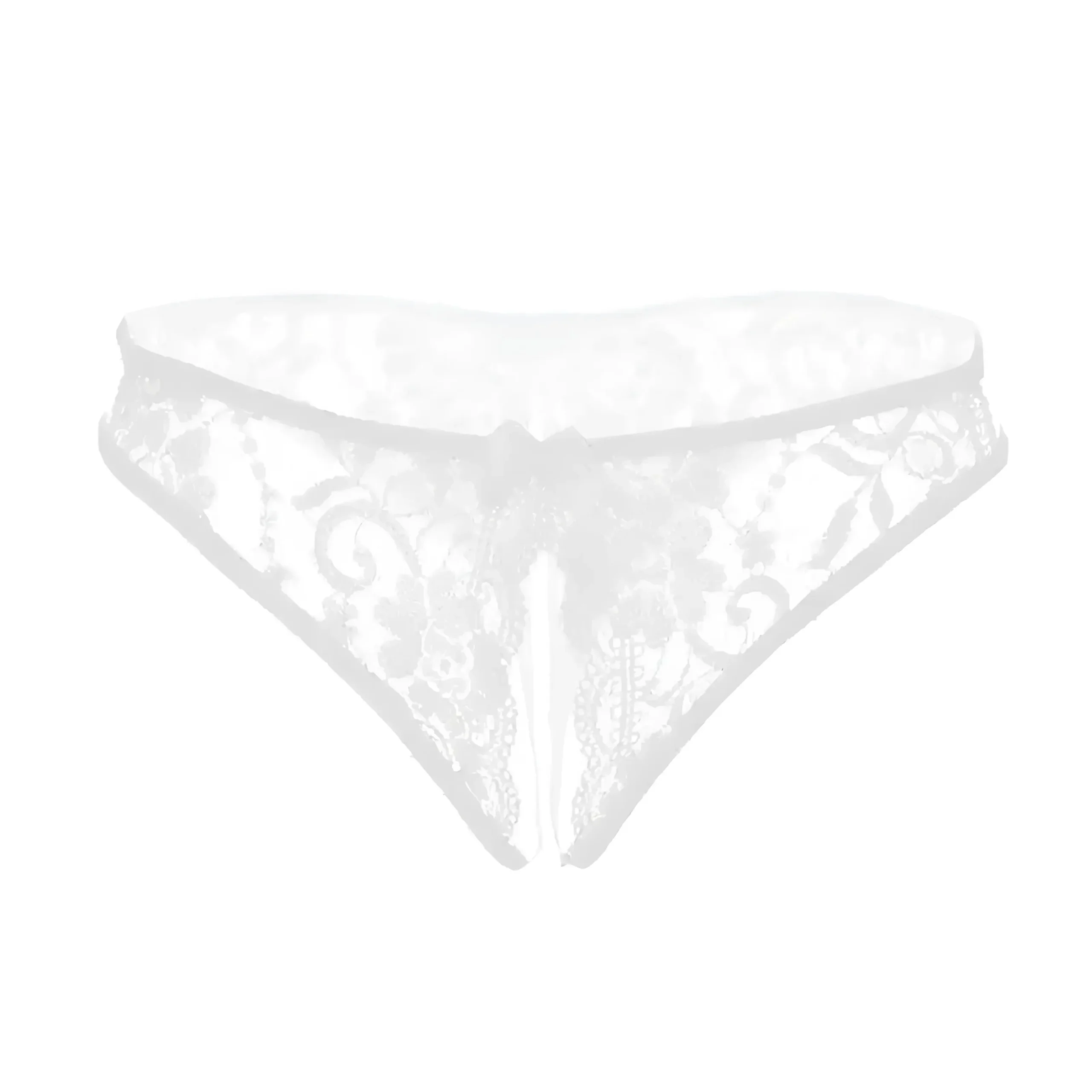 Culotte en dentelle avec découpe et détail de nœud – Image 4