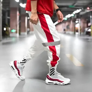 Pantalons de survêtement pour hommes avec des rayures décoratives