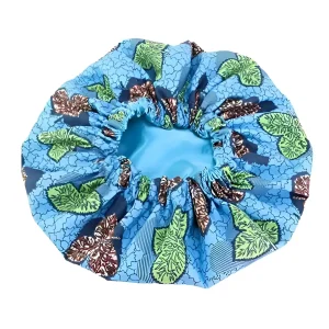 Bonnet de sommeil en satin avec des motifs colorés