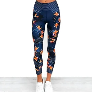 Leggings de sport à imprimé floral